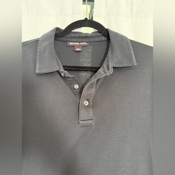 Michael Kors Black Cotton Polo Shirt | Classic Slim Fit | Men’s Size M - Picture 6 of 7